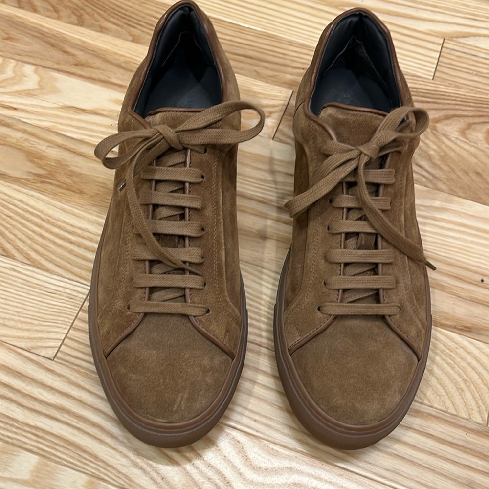 To Boot New York brown suede leather sneakers shoes NWOT